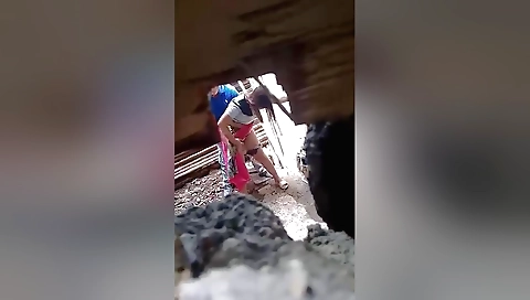 Indian beauty is masturbating while the sun is shining