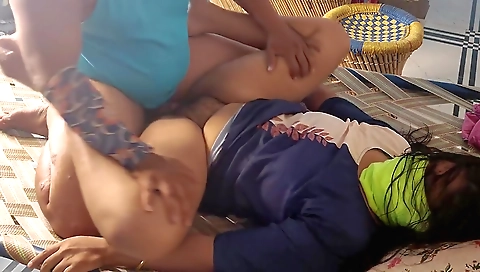 Chubby indian wife and her man fucked in bedroom in homemade vid