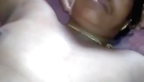 Indian granny with hairy pussy plays with a husband's cock