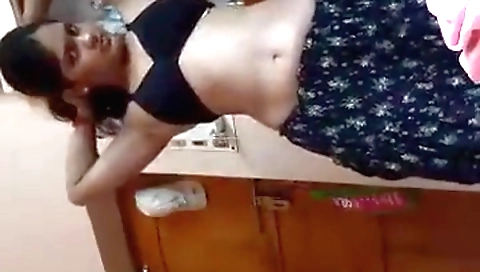 Hot amateur video with a brunette with big boobs and a sexy pussy