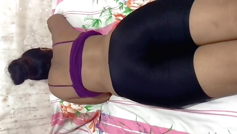 Indian amateur whore with a hole makes his cum in her ass