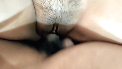 Indian girl has a dick with her shaved cunt in a sexy POV clip