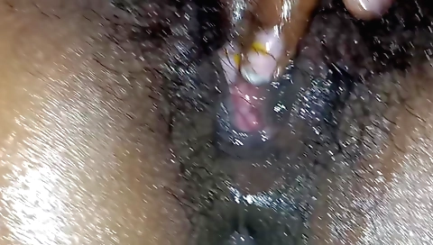 Indian hairy slut with a large booty is getting fucked