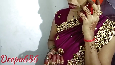 Indian woman in a sexy dress gets fucked in her pussy