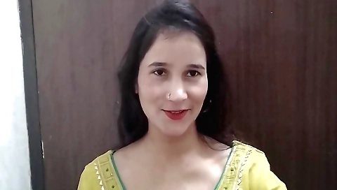 Indian solo girl with a shaved pussy in the bathroom