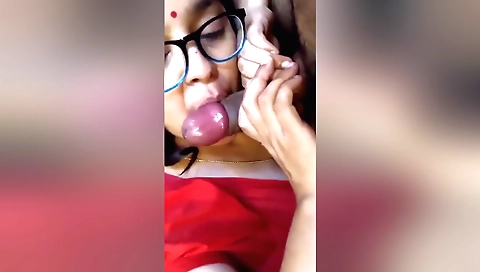 Amateur brunette likes to suck and ride her hubby's dick
