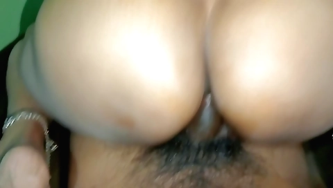 Amateur brunette with big ass gets fucked in the ass hole