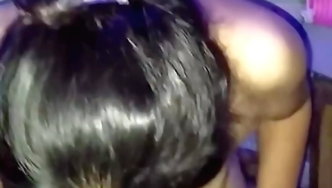 Indian bhabhi and her bf's real gf giving closeup bj