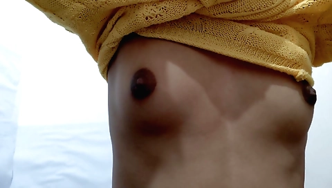 Indian pornstar with big boobs masturbates on camera