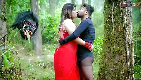 Big ass brunette fucked by older dude in outdoor video