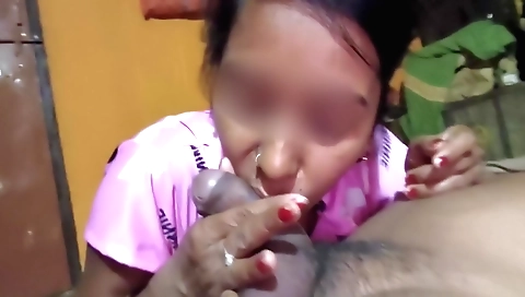 Indian girl getting her pussy sucked and stuffed by a man