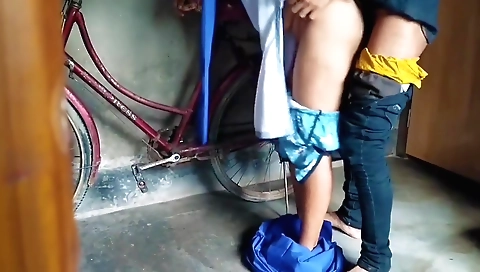 Indian slut with big ass fucked by a young teacher