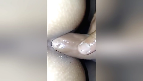 Indian dude with big dildo fucks ass of his girlfriend
