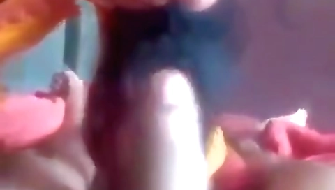 Brunette girl is aching for his love and her hands are all natural