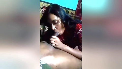 Indian beauty gets her big tits licked in webcam vid