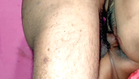 Amateur brunette with hairy pussy fucked by the guy 2