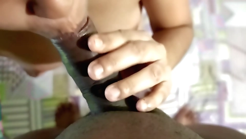 Hot amateur babe and lover make a good sex pov video