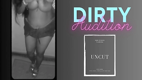 Amateur brunette with big tits gets fucked on camera