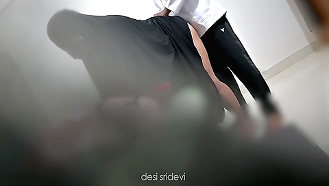 Indian babe in a hijab gets fucked in the bathroom