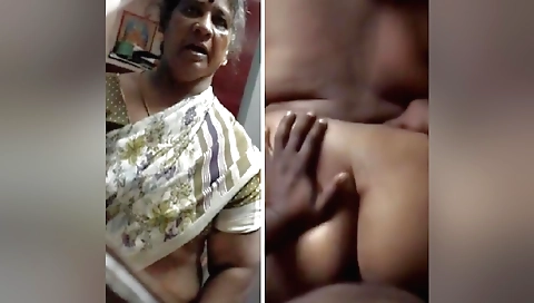 Indian granny fucked by her boyfriend in amateur porn