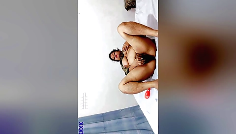 Busty brunette is taking a break to suck cock in her hairy pussy