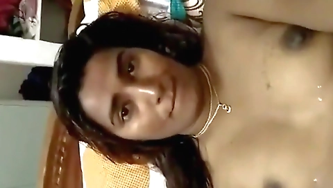 Indian beauty gets fingered after fingering her toy