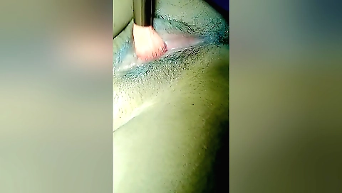 Horny amateur cunt fucked on the floor with a dildo