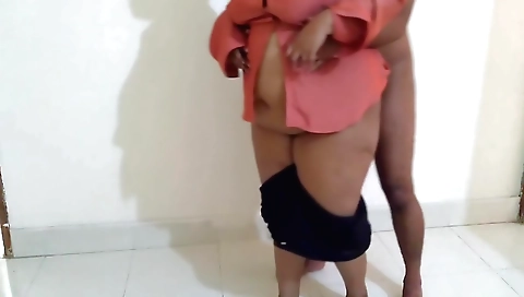 Hot amateur big boobed indian chick in a sexy outfit