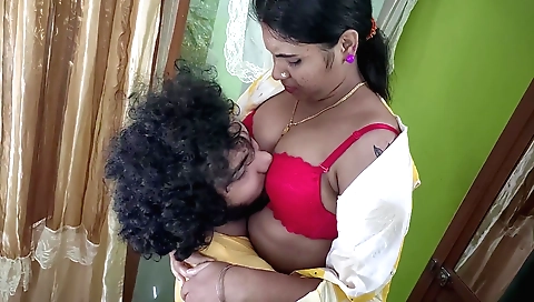 Busty brunette mature teacher and her lover couple dress