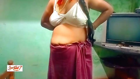 Hot little girl with a sexy outfit is naked on the camera