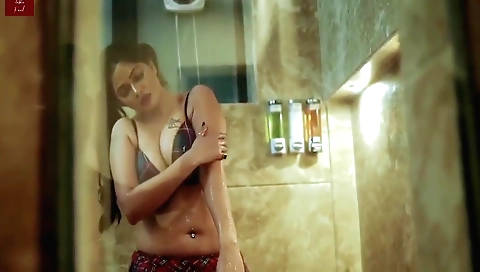 Sexy girl plays with her body and enjoys a solo porn session