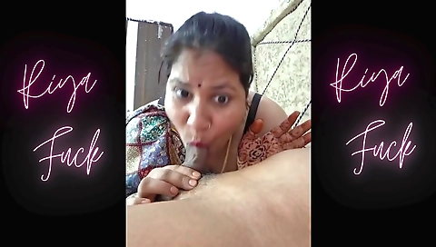 Indian chubby girl with big tits sucks and gets fucked