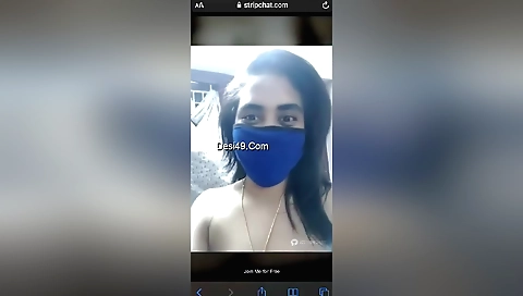 Stunning woman with a lovely round booty plays with her body
