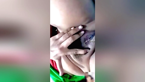 Indian hairy pussy gets wet in front of the webcam