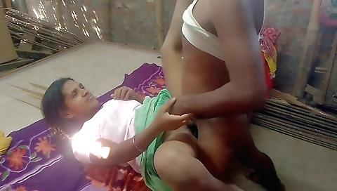 Indian girl gets fucked on a bed after her boyfriend has fucked her