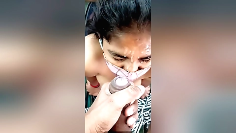 Indian milf creampie and blowjob in homemade big ass video