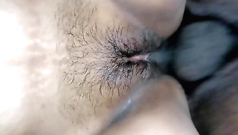 Indian stepsister-in-law with hairy pussy in this video