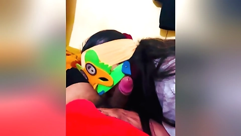 Indian hottie fucks with big dick in a big and hot threesome