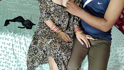 Indian teen gets her hairy pussy penetrated by a man