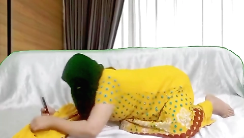 Indian bhabhi with natural boobs gets to fuck her stepbrother