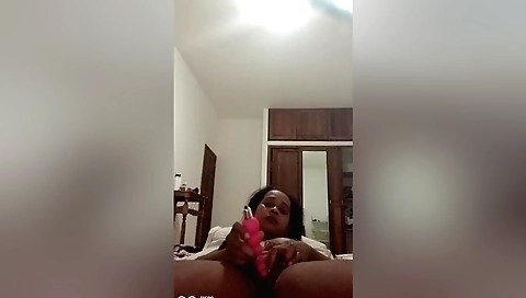 Hot amateur brunette with big toy in my wet vagina