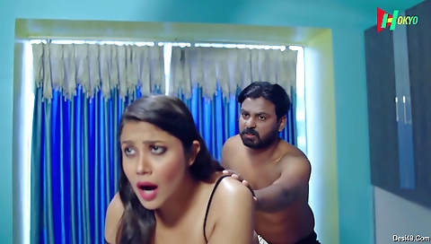 Brunette actress takes a nice break and enjoys some sex