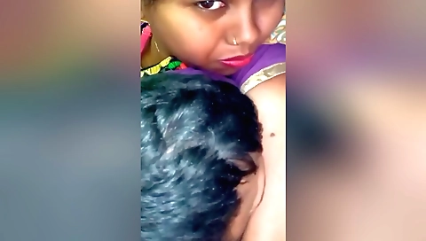 Brunette amateur sucks dick and gets fucked by her husband