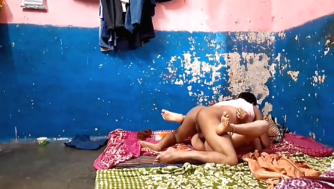 Indian girl with a sweet round ass taking it inside