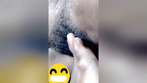 Sexy girl with long hair is doing a kinky dance on stage